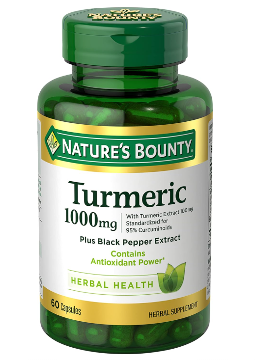 Nature's Bounty Turmeric With Black Pepper Extract, Supports Antioxidant Health, 1000mg, 60 Capsules